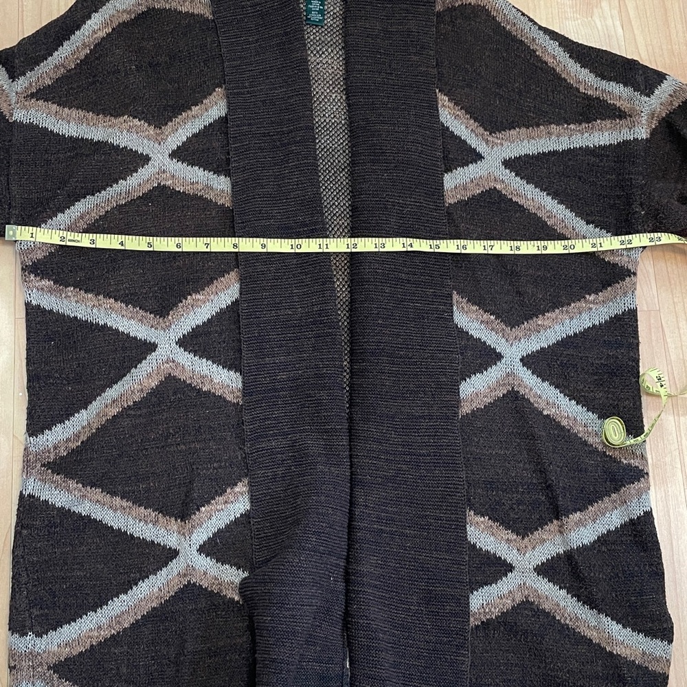 Lauren Ralph Lauren cotton linen shawl collar cardigan - size L - Picture 4 of 7